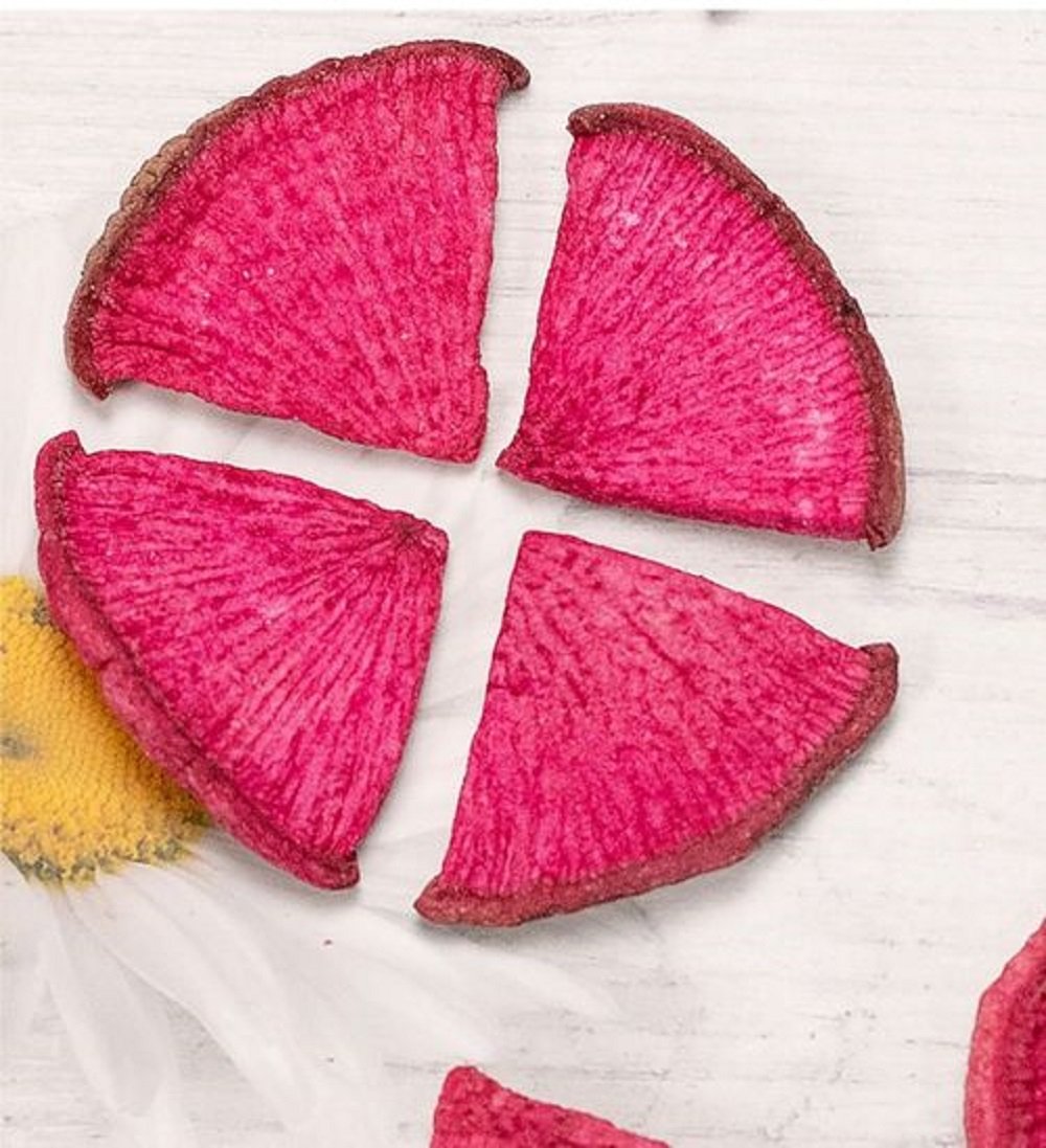 vacuum fried red radish vacuum fried red radish
