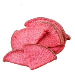 vacuum fried red radish